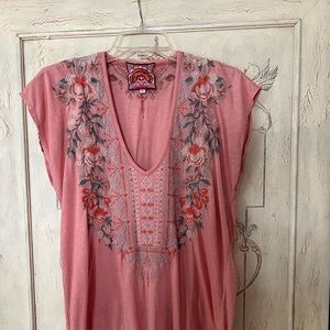 Johnny Was embellished T shirt